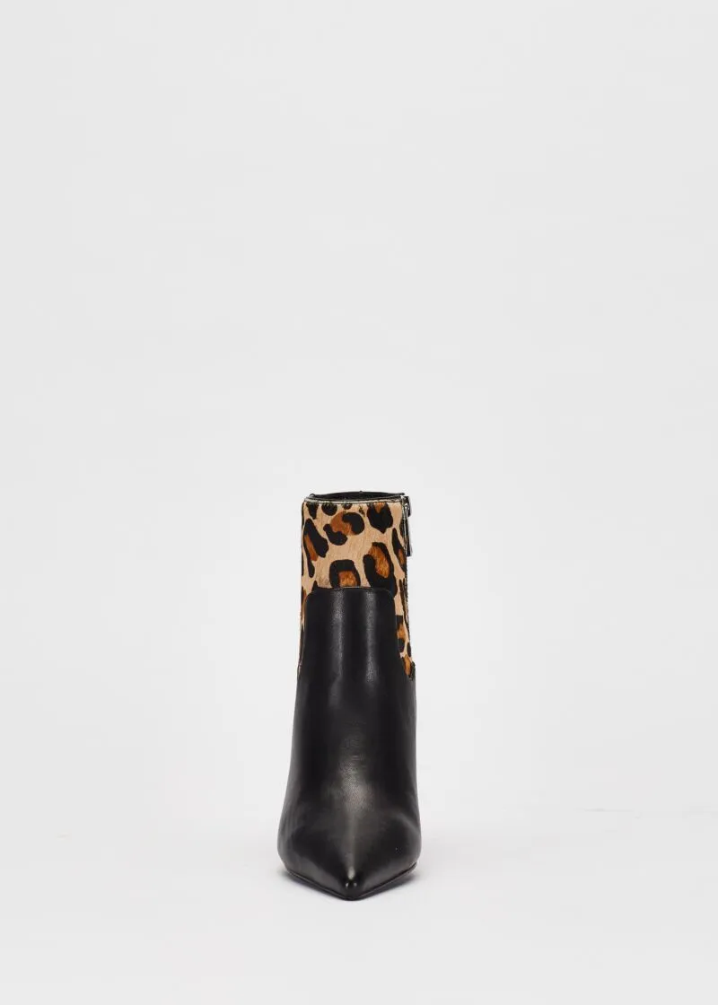 Ankle boot in nappa e cavallino
