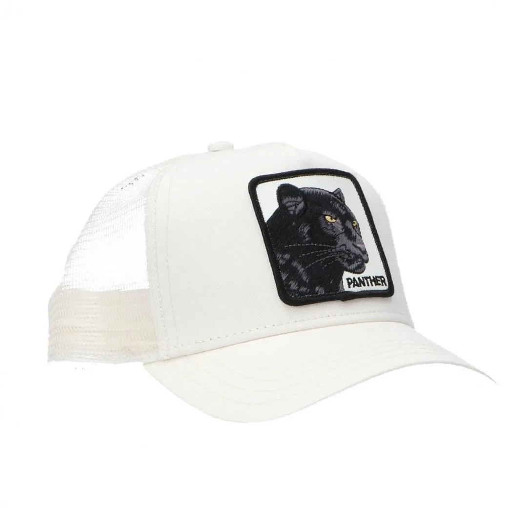 DROP CANVAS ANIMAL CAP Bianco panther
