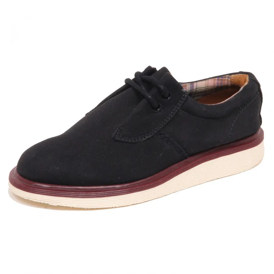 F5850 (NO BOX) scarpa donna black tissue DR. MARTENS scarpe shoe woman
