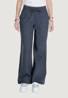Pantaloni a palazzo Jacqueline De Yong JDYPAULA LIFE HW WIDE PANT WVN Antracite