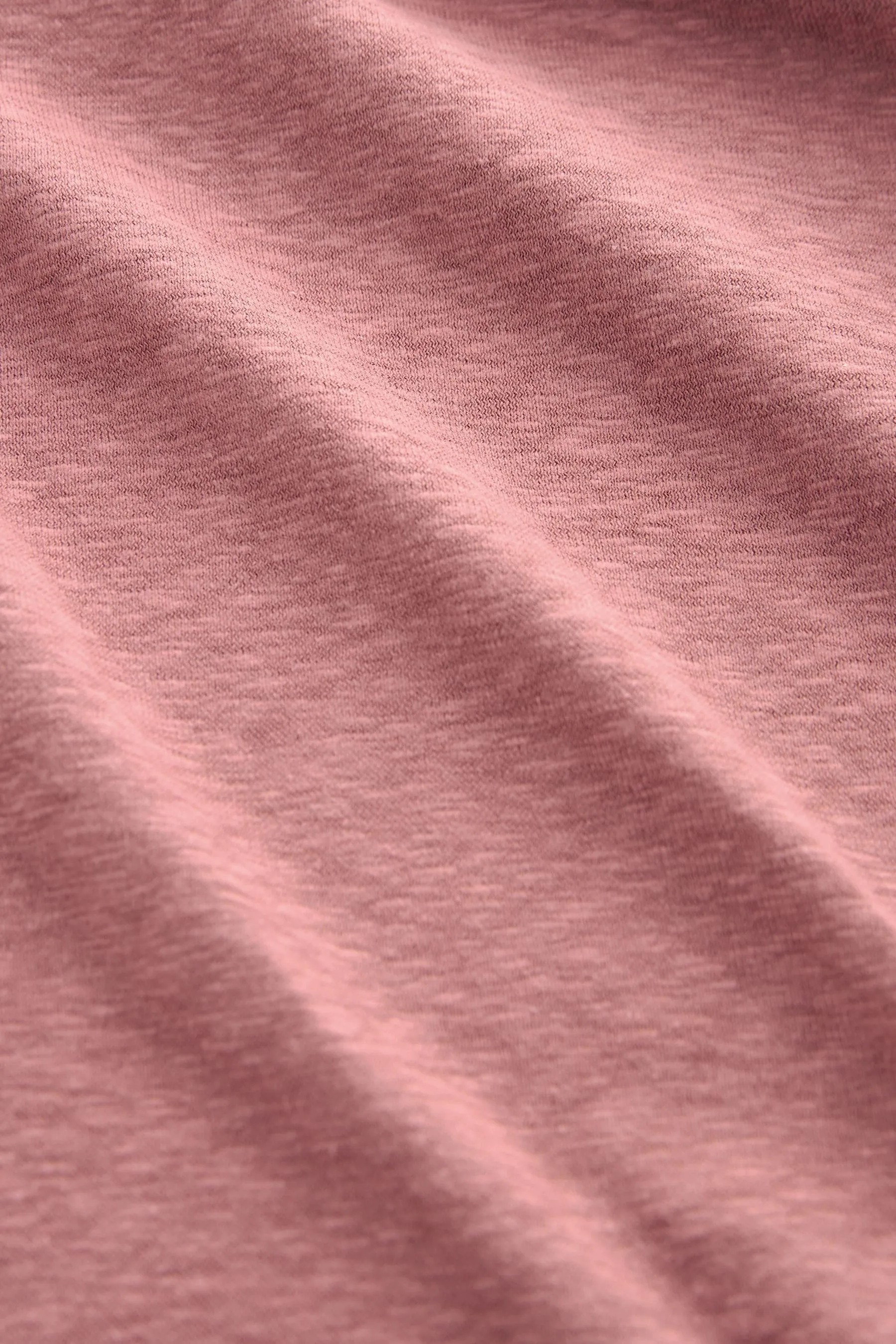 T-shirt oversize effetto lino con tasca e scollo a V
